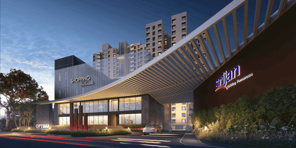 SRIJAN_OPTIMA_MAIN-ENTRANCE_EVENING
